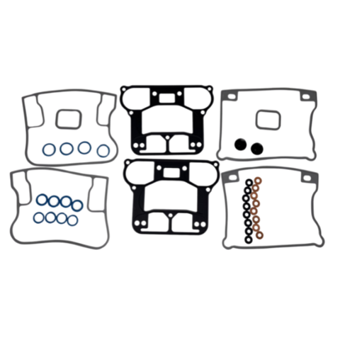 1992-1999 Harley-Davidson Late Evolution Big Twin Rocker Box Kit - FKM Rubber