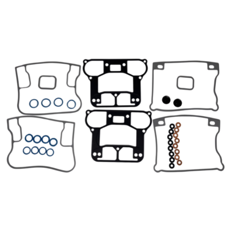 1992-1999 Harley-Davidson Late Evolution Big Twin Rocker Box Kit - FKM Rubber